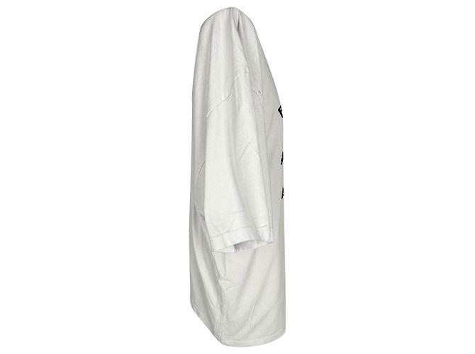 Camiseta oversized con estampado Balenciaga en algodón blanco Crudo - vista 3