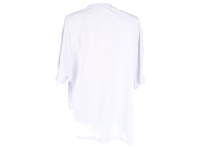 Camiseta oversized con estampado Balenciaga en algodón blanco Crudo - vista 4