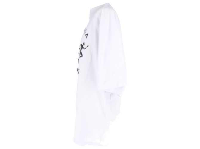Camiseta oversized con estampado Balenciaga en algodón blanco Crudo - vista 8