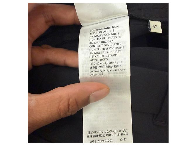 Pantalones de pierna recta con raya lateral Gucci en viscosa negra - vista 10