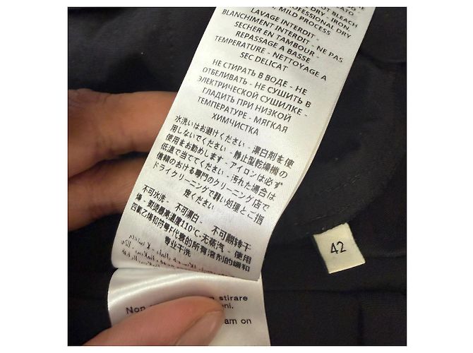 Pantalones de pierna recta con raya lateral Gucci en viscosa negra - vista 11