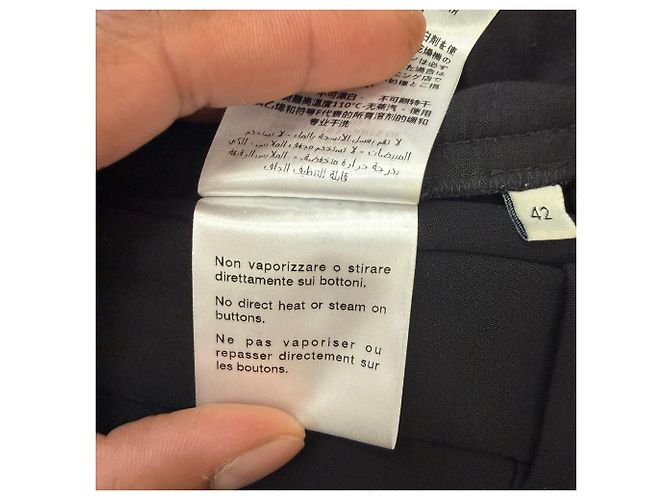 Pantalones de pierna recta con raya lateral Gucci en viscosa negra - vista 12