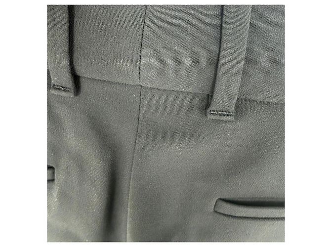 Pantalones de pierna recta con raya lateral Gucci en viscosa negra - vista 6