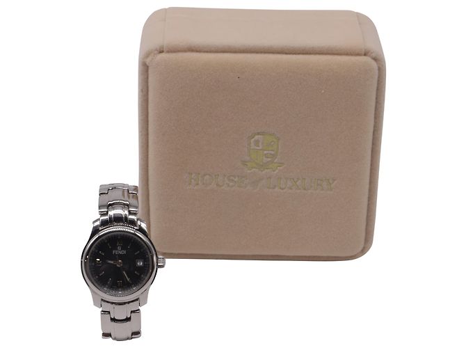 Fendi 210L Quarz-Uhr aus silbernem Edelstahl - Ansicht 3