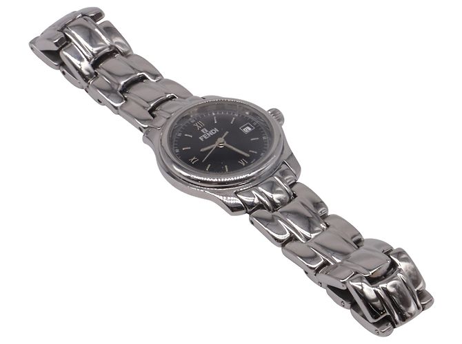 Fendi 210L Quarz-Uhr aus silbernem Edelstahl - Ansicht 4