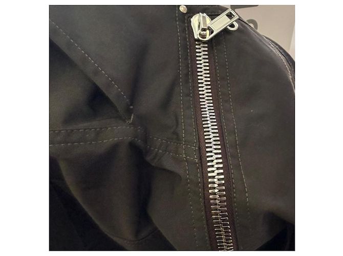 Rick Owens Zipped Cargo Pants in Black Polyester - view 5