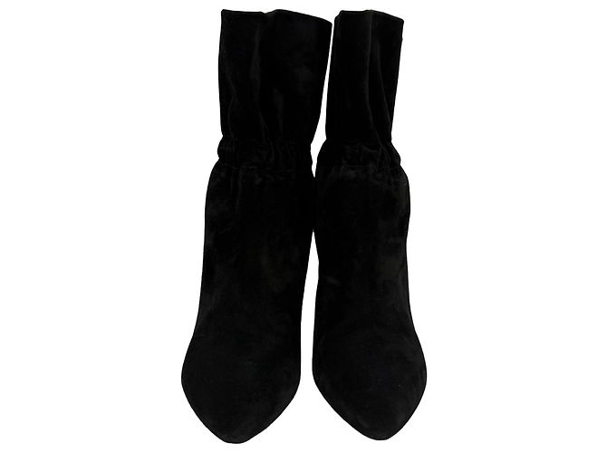 Stivaletti con elastico Étienne di Saint Laurent in scamosciato nero - vista 2
