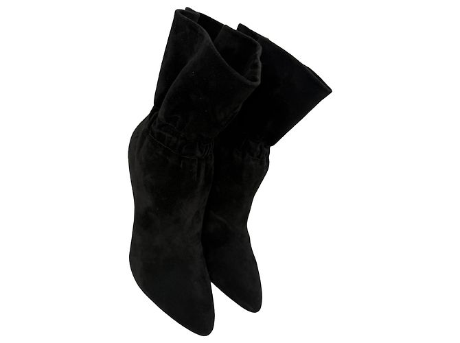 Stivaletti con elastico Étienne di Saint Laurent in scamosciato nero - vista 5