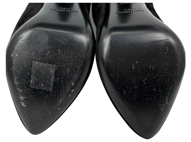 Stivaletti con elastico Étienne di Saint Laurent in scamosciato nero - vista 7