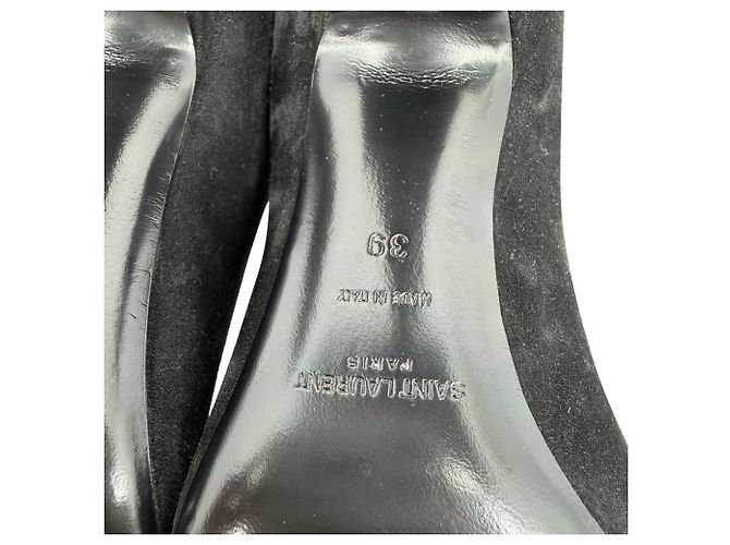 Stivaletti con elastico Étienne di Saint Laurent in scamosciato nero - vista 8