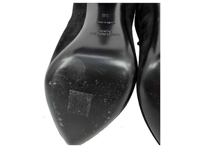 Stivaletti con elastico Étienne di Saint Laurent in scamosciato nero - vista 9