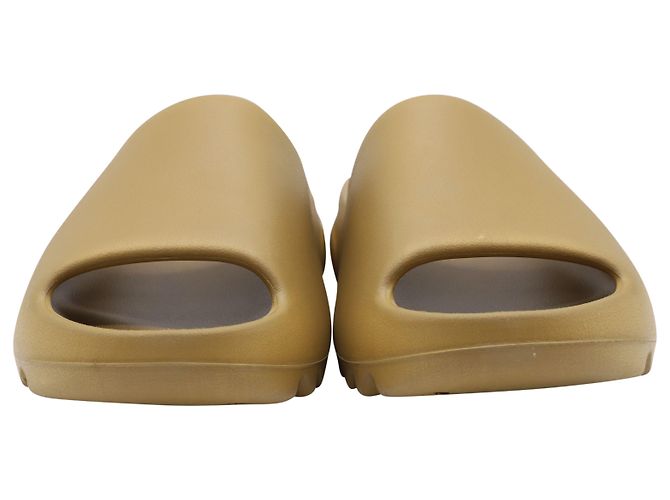 Ciabatte Yeezy Ochre in gomma Camel Giallo Cammello - vista 4