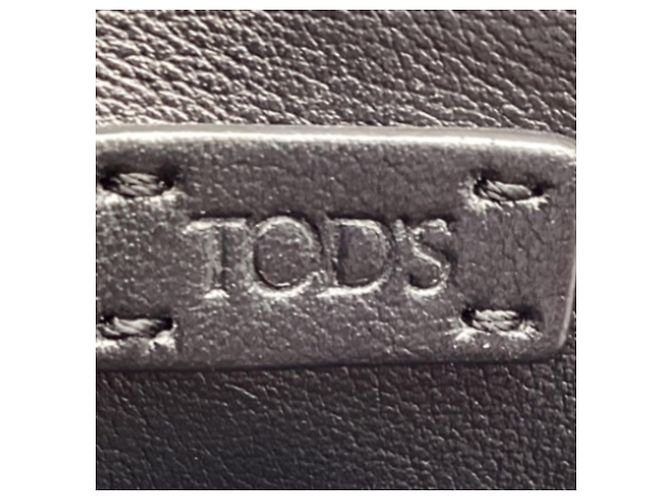 Borsa Sella Tod's in velluto marrone e pelle - vista 11