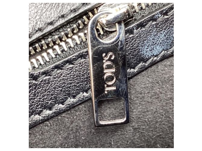 Borsa Sella Tod's in velluto marrone e pelle - vista 15