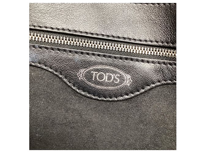 Borsa Sella Tod's in velluto marrone e pelle - vista 16