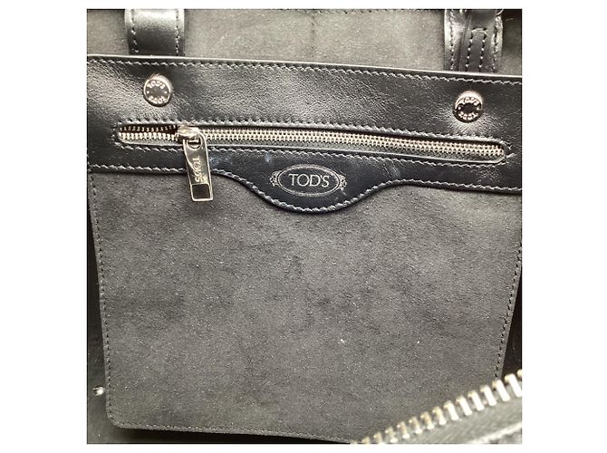 Borsa Sella Tod's in velluto marrone e pelle - vista 18