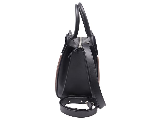 Borsa Sella Tod's in velluto marrone e pelle - vista 3