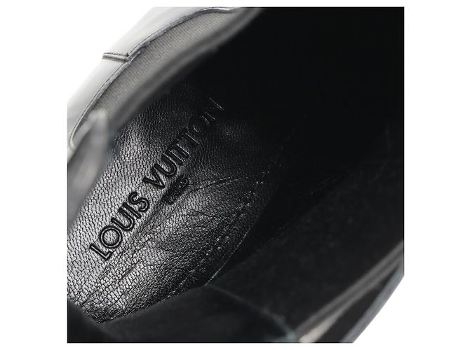 Stivaletti Louis Vuitton Damier Infini Nero Blu - vista 7