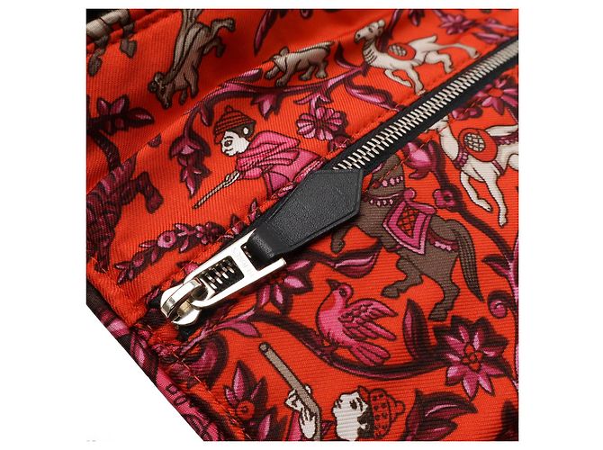 Pochette in seta e feltro di seta Hermès Nero - vista 5