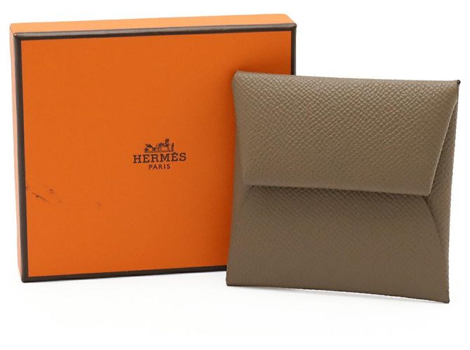 Portafoglio Bastia in vitello Epsom Hermès Marrone - vista 6