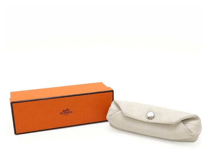 Pochette de piel Be Pop PM Hermès Blanco Blanco roto - vista 9