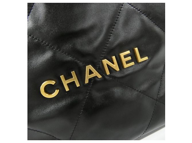Timeless Chanel 22 Kalbsleder Rucksack Schwarz - Ansicht 5