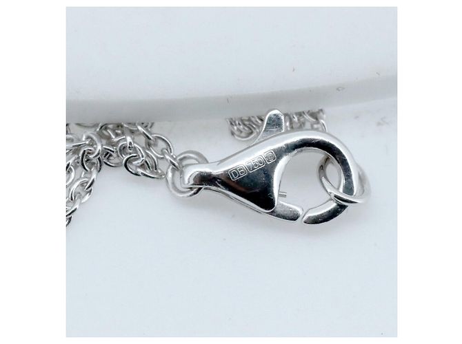 Autre Marque Collana a Croce con Diamanti De Beers Au750 Argento - vista 4