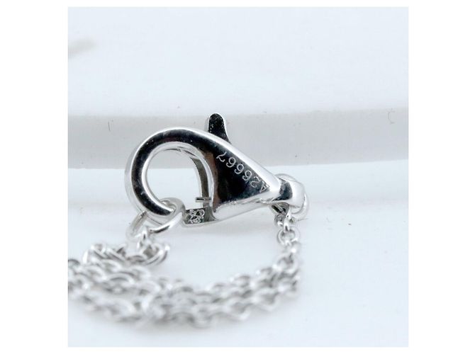 Autre Marque Collana a Croce con Diamanti De Beers Au750 Argento - vista 5