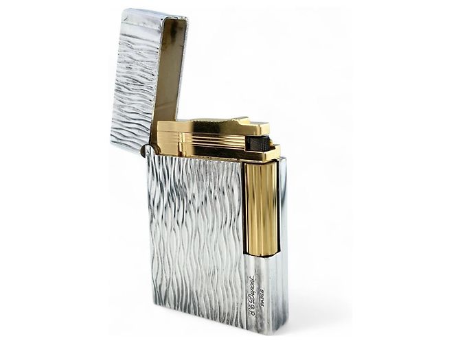 Autre Marque Dupont Gatsby Wave Lighter Silvery - view 4