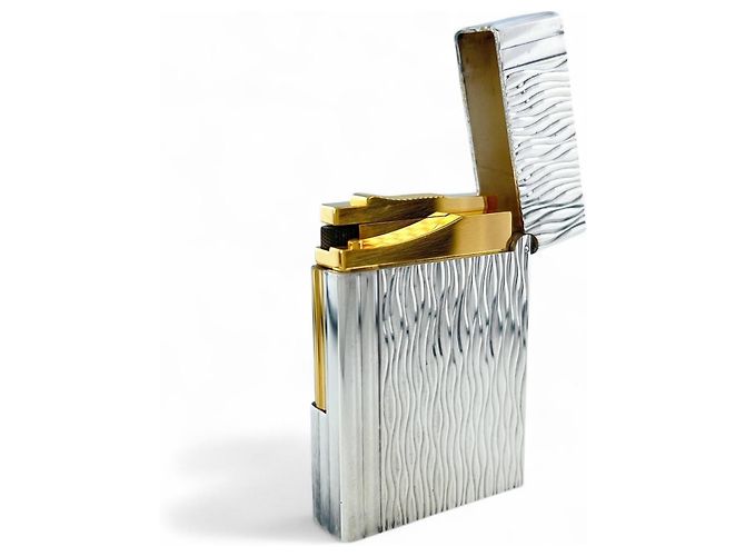 Autre Marque Dupont Gatsby Wave Lighter Silvery - view 5