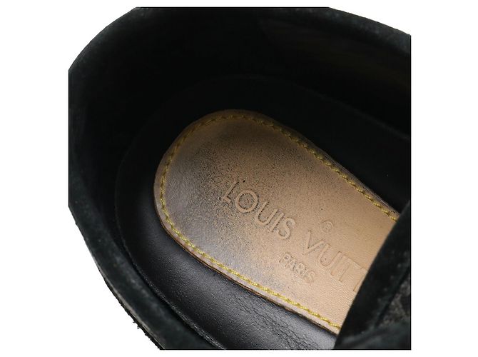 Sneakers Louis Vuitton Monogram Denim Nero - vista 6
