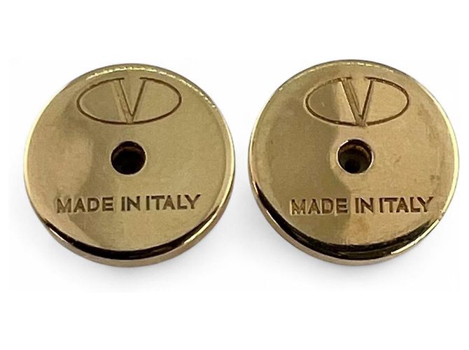 Orecchini Valentino Garavani Pierce V Logo Signature D'oro - vista 5