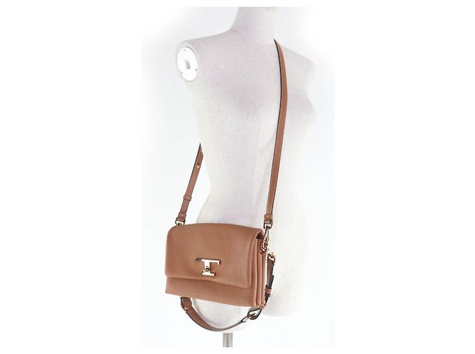 Tod's TOD’S Timeless Mini Flap Bag Borsa a tracolla in pelle Marrone - vista 8