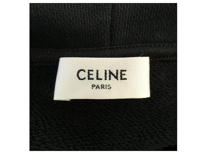 Céline Celine CELINE Loose Hoodie Hoodie Schwarz - Ansicht 4