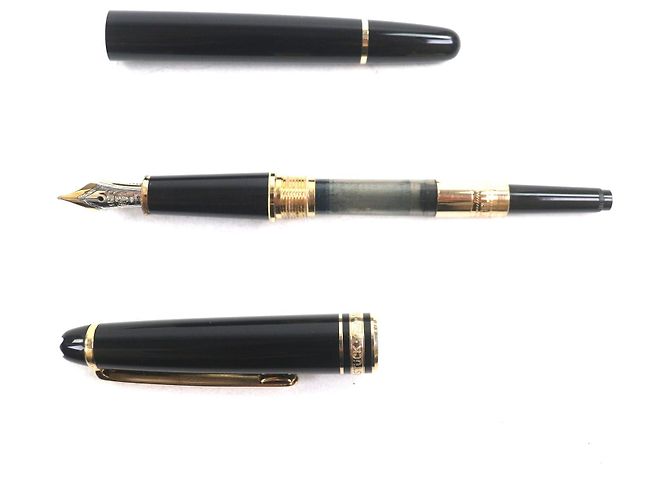 Montblanc Meisterstück Au585 Füllfederhalter Schwarz - Ansicht 3