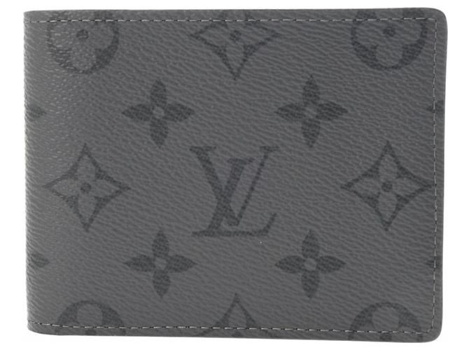 LOUIS VUITTON Louis Vuitton Monogram Eclipse Reverse Portefeuille Slender Grey Uomo in tela Billfold Non utilizzato Ginzo Marrone - vista 2