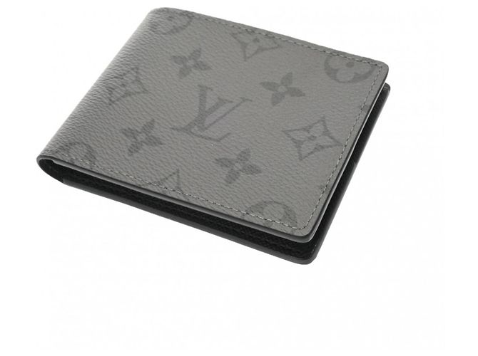 LOUIS VUITTON Louis Vuitton Monogram Eclipse Reverse Portefeuille Slender Grey Uomo in tela Billfold Non utilizzato Ginzo Marrone - vista 4