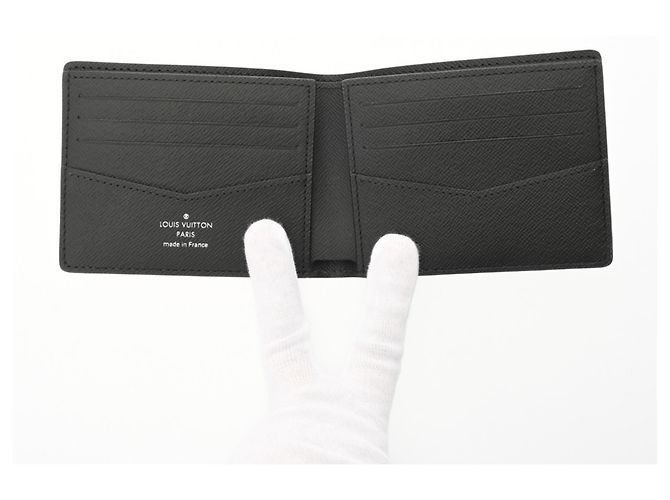 LOUIS VUITTON Louis Vuitton Monogram Eclipse Reverse Portefeuille Slender Grey Uomo in tela Billfold Non utilizzato Ginzo Marrone - vista 6