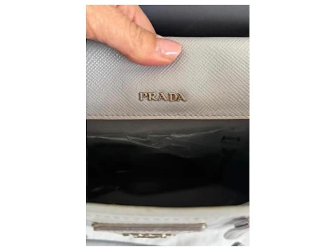 Borsa Tote Prada Saffiano Grigio - vista 2