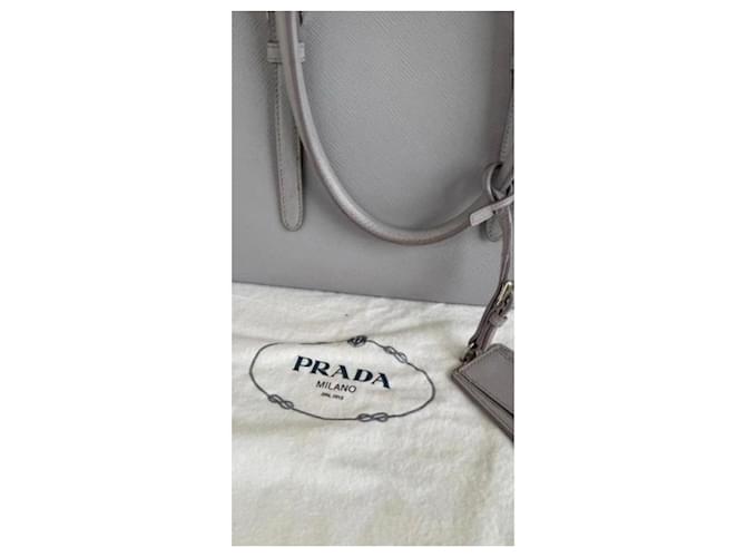 Borsa Tote Prada Saffiano Grigio - vista 6