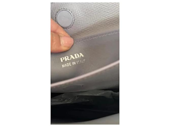 Borsa Tote Prada Saffiano Grigio - vista 7