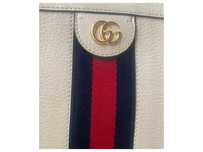 Gucci Bolso de Hombro Ophidia GG Roja Azul Beige - vista 2