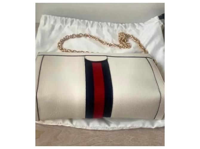 Gucci Bolso de Hombro Ophidia GG Roja Azul Beige - vista 4