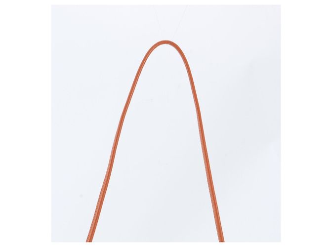 Hermès Borsa a Spalla Hermes Aline GM Toile Chevron Arancione Pelle e Tela per Donna - vista 2