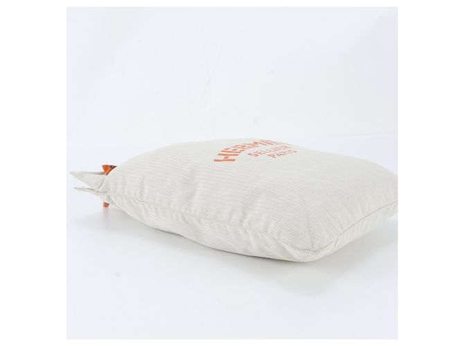 Hermès Borsa a Spalla Hermes Aline GM Toile Chevron Arancione Pelle e Tela per Donna - vista 5