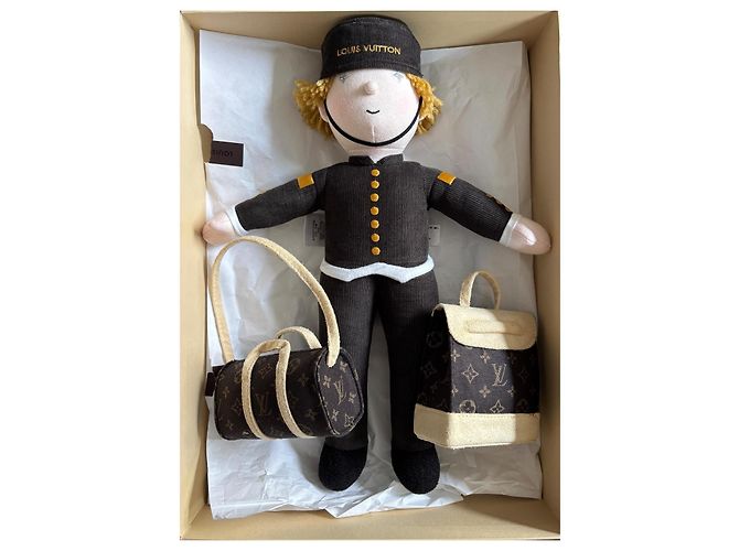 Bambola Sposo Bellboy Louis Vuitton / VIP Marrone Bianco Monogramma - vista 2