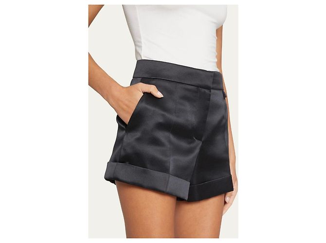 Pantaloncini in raso nero Givenchy - vista 7