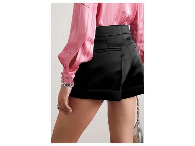 Pantaloncini in raso nero Givenchy - vista 8