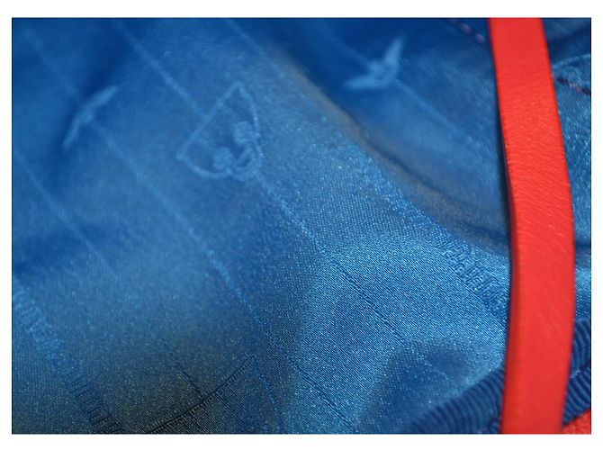 Borsa a mano in tessuto Emporio Armani Rosso Arancione - vista 8