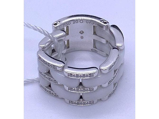 Anello Chanel Ultra Collection in Oro Bianco 18K e Ceramica - vista 4